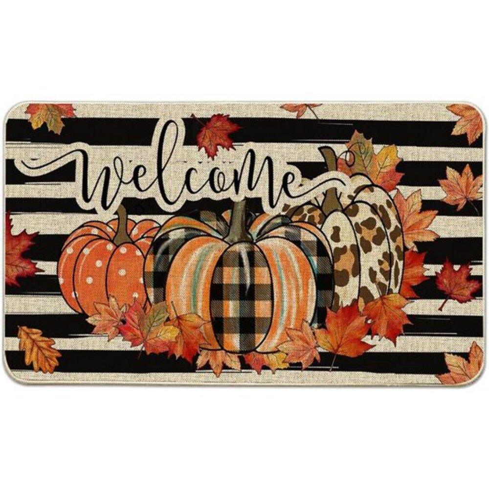 Hexagram Fall Door Matβ Outdoor 17x29 Inch, Fall Rug Welcome Mats Outdoor,